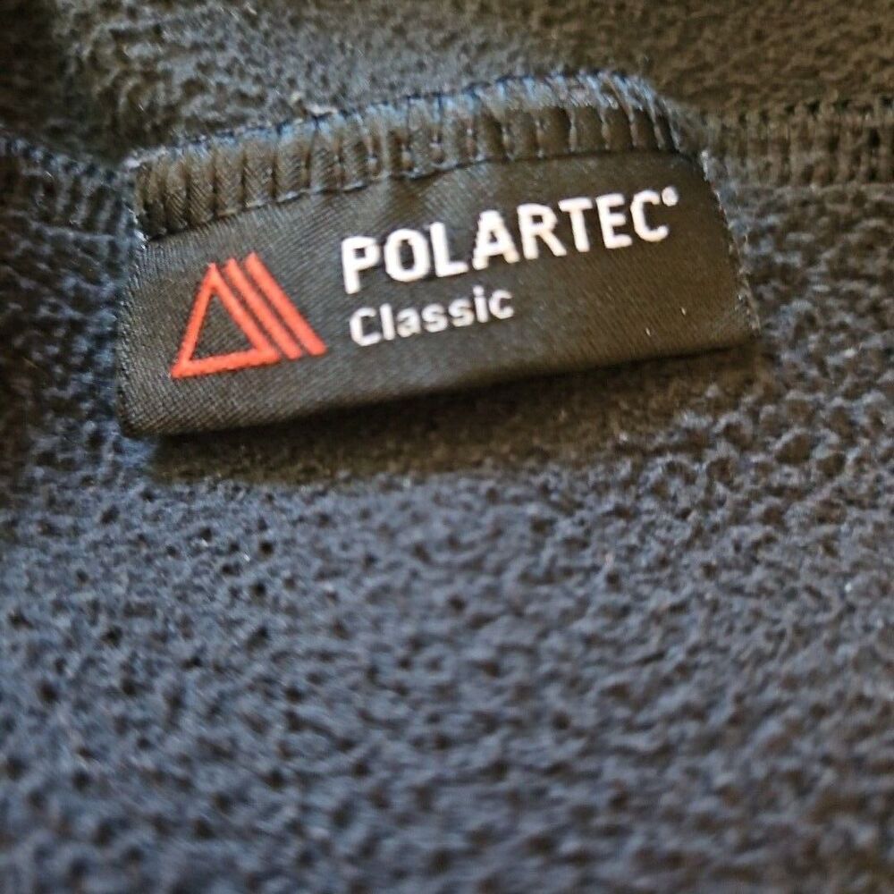The North Face Men's Lg 1/4 Zip Black Pullover Fleece Polartec Classic - Picture 10 of 12